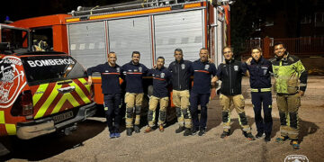 Parten para Valencia ocho bomberos del Ayuntamiento de Guadalajara para ayudar en las zonas afectadas por la DANA