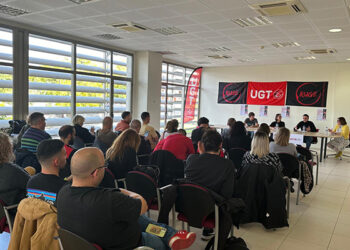 UGT celebra una charla-coloquio en Guadalajara sobre la importancia de los jóvenes en la negociación colectiva