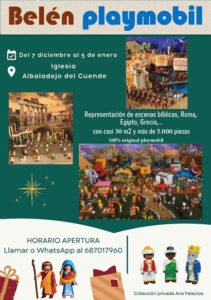 Albaladejo del Cuende monta por segundo año consecutivo un gran Belén de playmóvil