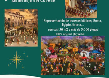 Albaladejo del Cuende monta por segundo año consecutivo un gran Belén de playmóvil
