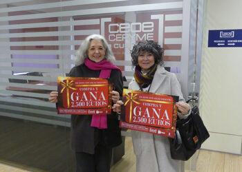 Ángela García y María Luisa Vallejo, ganadoras de 1.250 euros en compras de la Campaña Compra y Gana en Cuenca