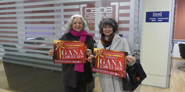 Ángela García y María Luisa Vallejo, ganadoras de 1.250 euros en compras de la Campaña Compra y Gana en Cuenca