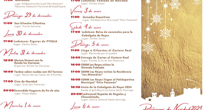 Cifuentes presenta su Programa de Navidad 2024 con más de 50 actividades para todos los públicos