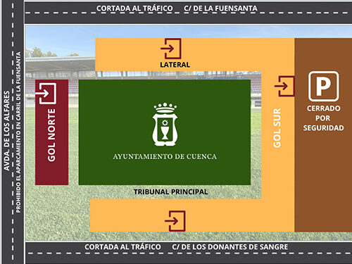 El Ayuntamiento de Cuenca ofrece una serie de recomendaciones de cara al partido de Copa La Fuensanta presentará un lleno histórico