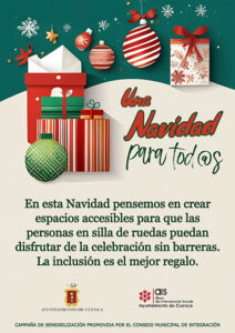 El Consejo Municipal de Integración de Cuenca lanza una campaña de sensibilización para promover la inclusión de personas con discapacidad en Navidad
