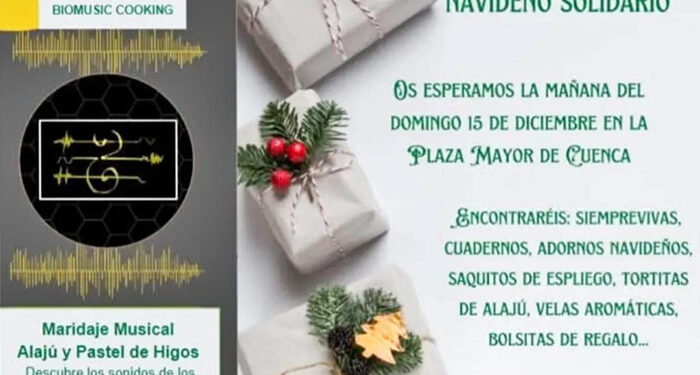 El Huerto del Sonido llevará su biomúsica al Mercadillo Navideño Solidario de Asoc. ACUDO 1 El Huerto del Sonido llevará su biomúsica al Mercadillo Navideño Solidario de Asoc. ACUDO