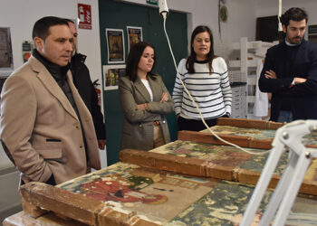 El Taller de Restauración de la Diputación de Cuenca está interviniendo en Las Ánimas del Purgatorio de Villanueva de la Jara