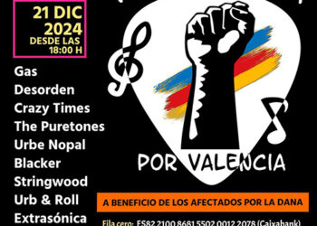 Festival benéfico Rock'N'Guada por Valencia el próximo 21 de diciembre en la sala Óxido