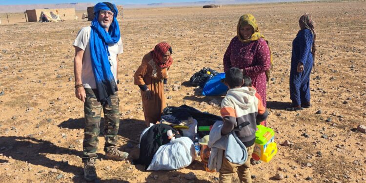 Dos conquenses en el Sáhara. En la séptima etapa nos encontramos con Fogaras y nieve