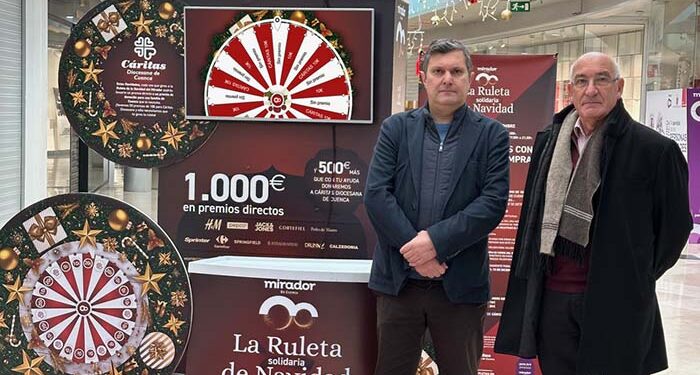 La Navidad del Centro Comercial Mirador arranca con la tradicional Ruleta Solidaria en Favor de Cáritas 1 La Navidad del Centro Comercial Mirador arranca con la tradicional Ruleta Solidaria en Favor de Cáritas