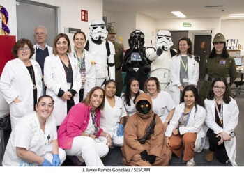 Los personajes de la Guerra de las Galaxias vuelven al Hospital de Guadalajara a vivir una emocionante mañana con pacientes, profesionales y usuarios