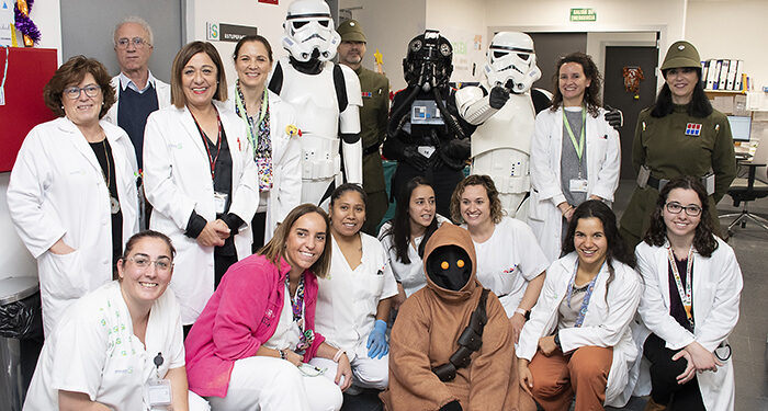 Los personajes de la Guerra de las Galaxias vuelven al Hospital de Guadalajara a vivir una emocionante mañana con pacientes, profesionales y usuarios