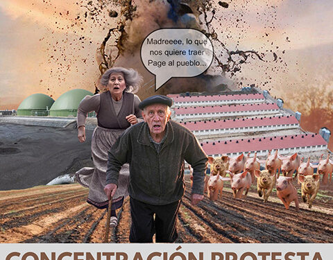 Los vecinos afectados por las macrogranjas y macroplantas de biogás-biometano protestarán en Toledo el 2 de enero ante el fin de la moratoria porcina