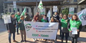 Nueva movilización de CSIF en defensa de Muface en Cuenca para exigir un nuevo acuerdo salarial y contra el deterioro de los servicios públicos de la región