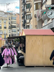Preocupación entre los comerciantes por el mercadillo navideño situado en Carretería
