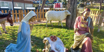 Roban el Niño Jesús del nacimiento instalado por el Ayuntamiento de Guadalajara en el Parque de la Concordia