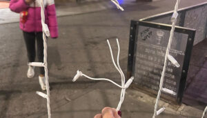 Vandalizan el arbol de Navidad de Carretería