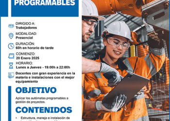 Abierto el plazo de inscripción para el curso gratuito de autómatas programables de CEOE-Cepyme Guadalajara