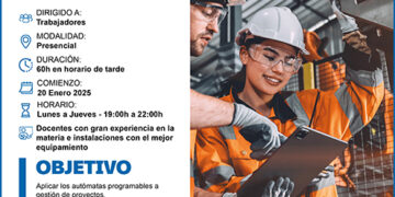 Abierto el plazo de inscripción para el curso gratuito de autómatas programables de CEOE-Cepyme Guadalajara