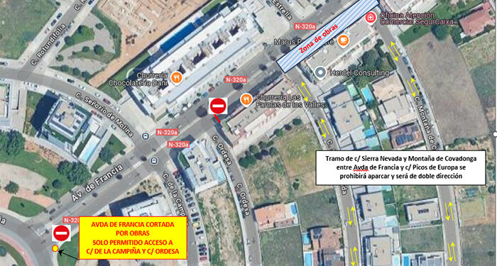 Corte de tráfico en un tramo de la Avenida de Francia los días 23 y 24 de enero 1 Corte de tráfico en un tramo de la Avenida de Francia los días 23 y 24 de enero