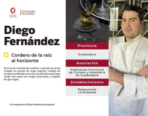 Diego Fernández representará a Guadalajara en el III Campeonato Oficial Hostelería de España - Tapas y Pinchos