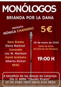 El IES Brianda de Mendoza organiza un concurso de monólogos cuya recaudación irá destinada al Ampa de Catarroja