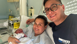 El primer conquense nacido en el año 2025 se ha hecho esperar hasta el día 2 Liam Isaac Mejía Castro