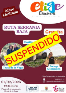 Elige Cuenca suspende la ruta prevista para este sábado 1 de febrero por la Serranía Baja motivos personales