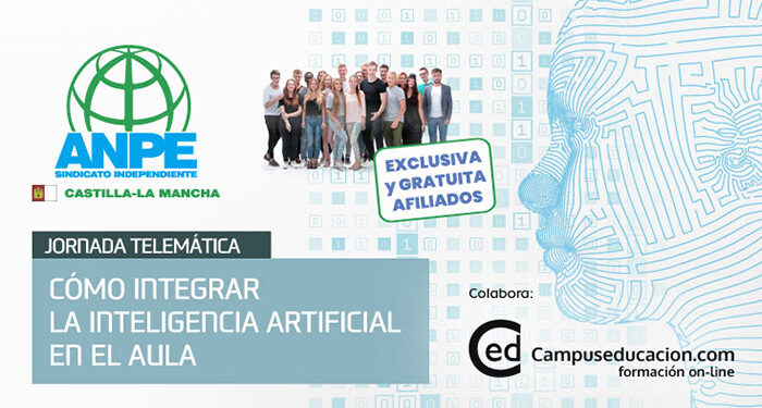 Éxito de la jornada formativa organizada por ANPE “Cómo integrar la inteligencia artificial en el aula”