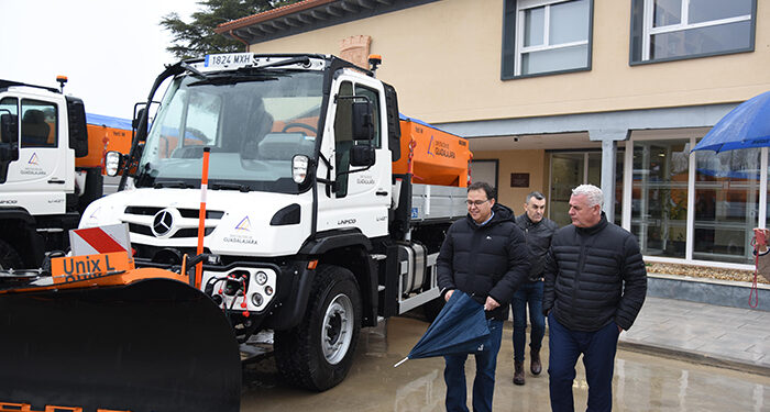 La Diputación de Guadalajara refuerza su operativo invernal con la compra de dos nuevos camiones quitanieves