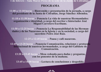 La Junta de Cofradías celebra este sábado la I Jornada de Convivencia y Formación para Hermandades de nuestra Semana Santa