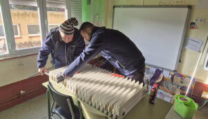 Mejoras en la calefacción del colegio de Huete