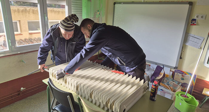Mejoras en la calefacción del colegio de Huete 1 Mejoras en la calefacción del colegio de Huete