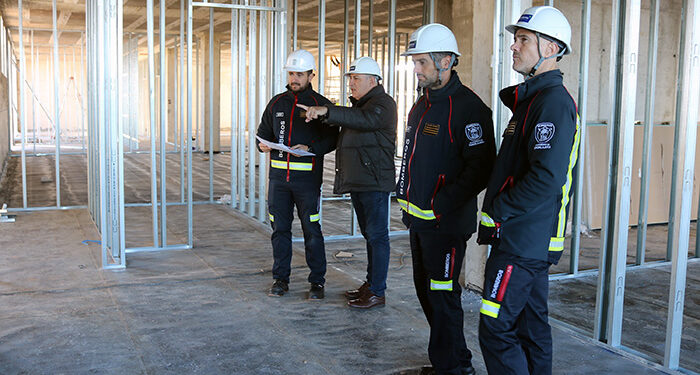Superado el ecuador de las obras del Parque de Bomberos de Guadalajara