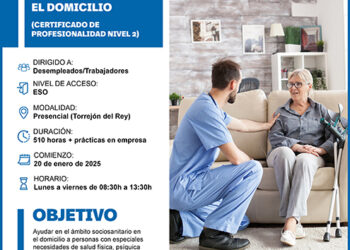 Últimas plazas para los cursos gratuitos de atención sociosanitaria a personas en domicilio y gestión operativa de tesorería de CEOE-Cepyme Guadalajara