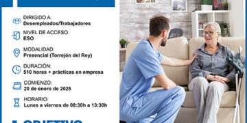 Últimas plazas para los cursos gratuitos de atención sociosanitaria a personas en domicilio y gestión operativa de tesorería de CEOE-Cepyme Guadalajara