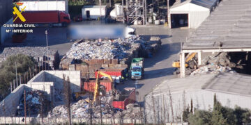 Una empresa de Almonacid del Marquesado, implicada en una organización delictiva internacional dedicada al tráfico ilícito de residuos urbanos procedentes de Italia
