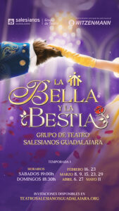 Ya se conocen las fechas de las representaciones de La bella y la bestia, el nuevo musical del Grupo de Teatro de Salesianos Guadalajara