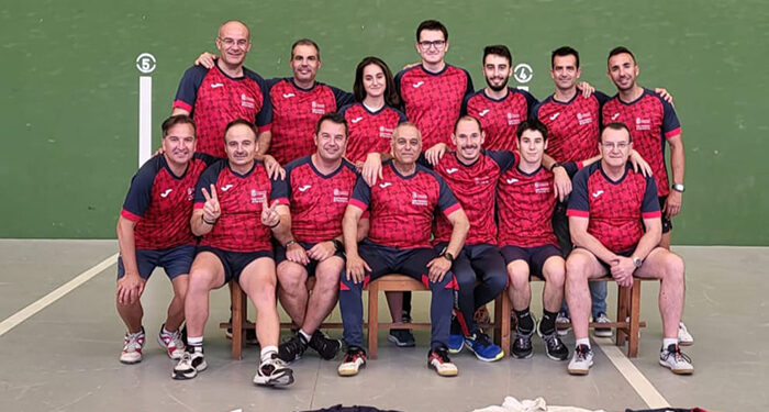 Romanones, con dos jornadas menos disputadas, sigue líder en la Liga Provincial de Frontenis de Guadalajara 1 Alovera