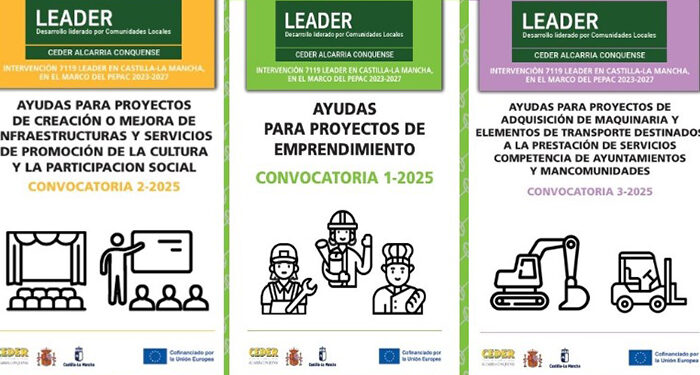 CEDER Alcarria Conquense publica tres convocatorias de ayudas LEADER para emprendedores, ayuntamientos y mancomunidades
