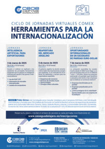 CEOE-Cepyme Guadalajara organiza un nuevo ciclo de jornadas de comercio exterior en el mes de marzo