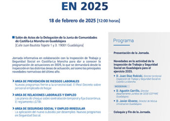 CEOE-Cepyme Guadalajara organiza una jornada sobre la programación de la inspección de trabajo para el año 2025