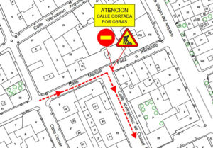 Corte de tráfico en la calle Manuel Páez Xaramillo por demolición de un edificio