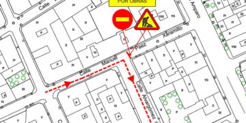 Corte de tráfico en la calle Manuel Páez Xaramillo por demolición de un edificio
