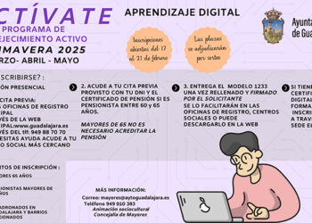 El Ayuntamiento de Guadalajara lanza la segunda edición del programa Actívate para impulsar el aprendizaje digital en personas mayores El Ayuntamiento de Guadalajara lanza la segunda edición del programa Actívate para impulsar el aprendizaje digital en personas mayores