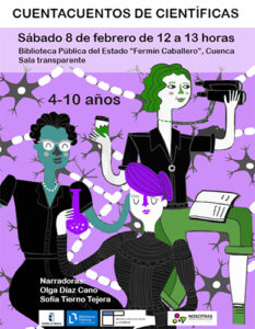 La Asociación Nosotras organiza en Cuenca un cuentacuentos el 8 de febrero por el Día Internacional de la Mujer y la Niña en la Ciencia