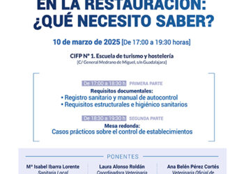 La Federación de Turismo y Hostelería de Guadalajara organiza una jornada de seguridad alimentaria en el sector de la restauración