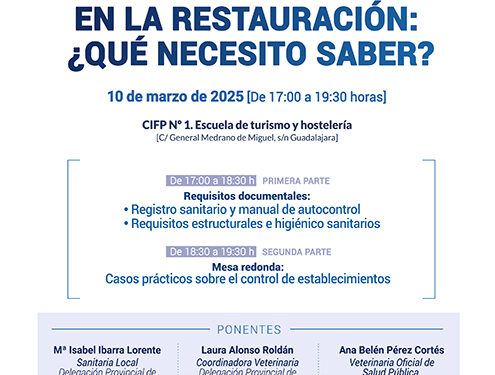 La Federación de Turismo y Hostelería de Guadalajara organiza una jornada de seguridad alimentaria en el sector de la restauración 1 La Federación de Turismo y Hostelería de Guadalajara organiza una jornada de seguridad alimentaria en el sector de la restauración