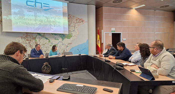 La Junta respalda a los alcaldes de la Comarca de Molina de Aragon afectados por la DANA en su encuentro con responsables de la Confederacion Hidrografica del Ebro