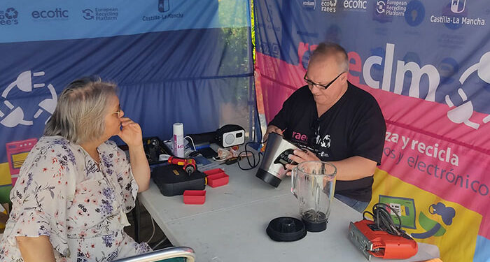 La campaña ‘Repara, Reutiliza, Recicla’ recicla 2.000 kilos de RAEEs en 127 municipios de Castilla-La Mancha